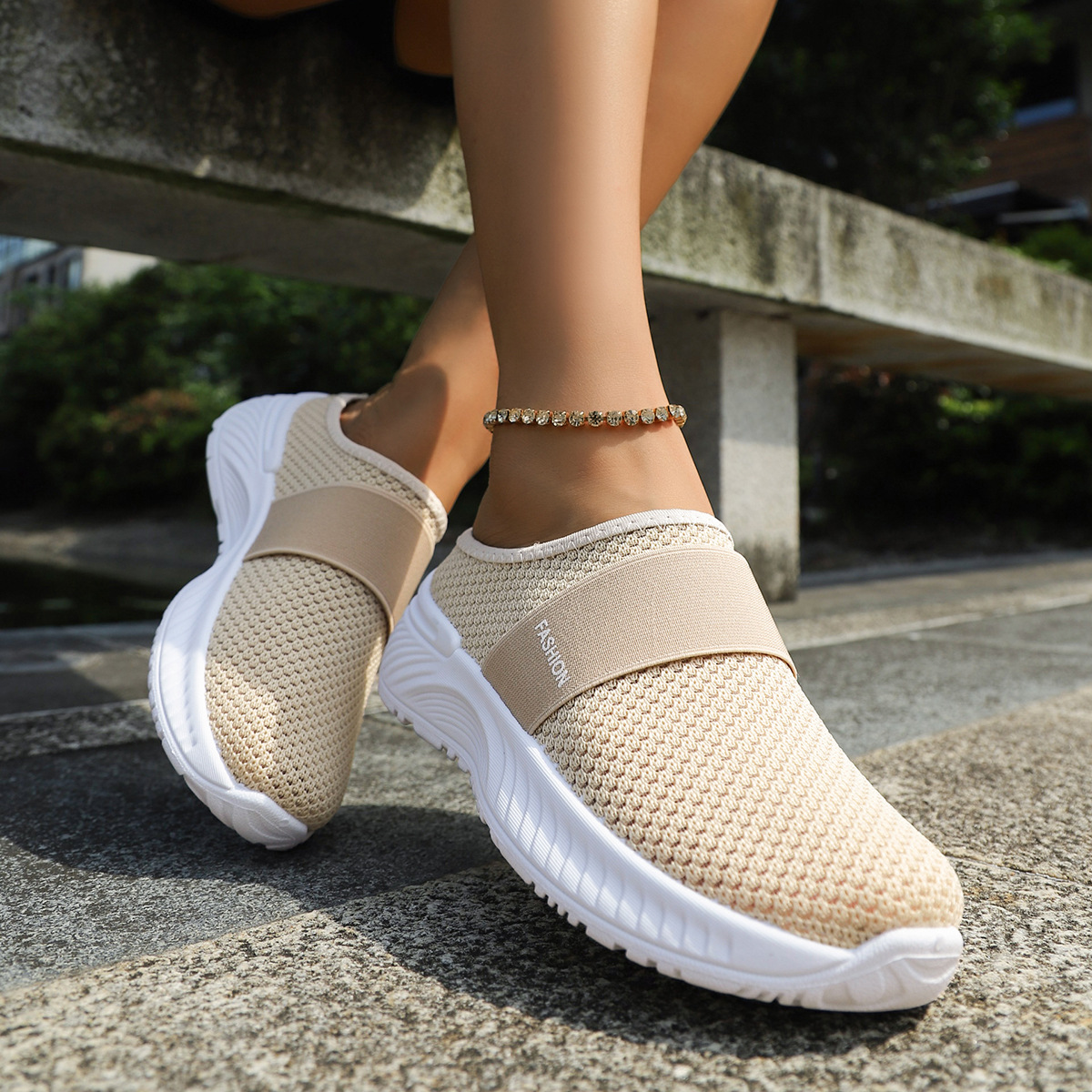 Versatile Mesh Breathable Womens Flats foto 5