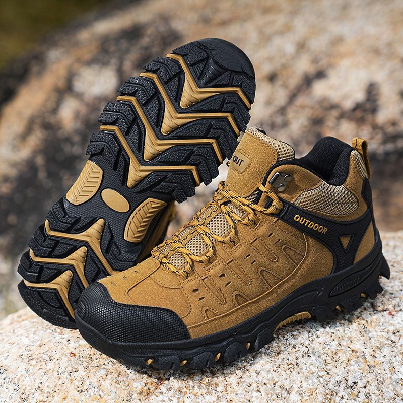Plus Size Hiking Shoes Men's High-top Hiking Non-slip Wear-resistant foto 4