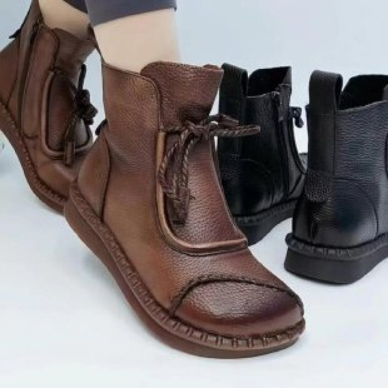 Womens Soft-soled Soft-upper Casual Non-slip Ankle Boots foto 2
