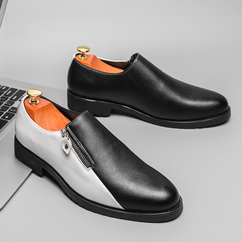 Men's Double Stitching Plus Size Business Shoes foto 3