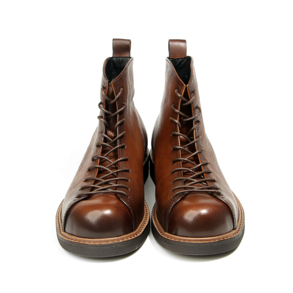 Men's Martin Boots Amekaji Work Genuine Leather Vintage Style foto 3