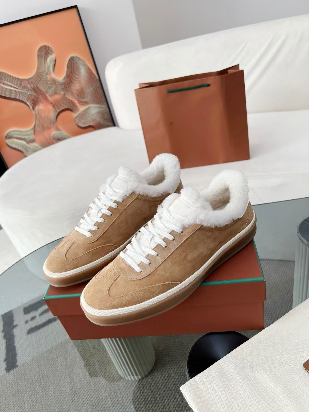 Genuine Leather Preppy Style Moral Training Shoes Men's Leisure Sports foto 3