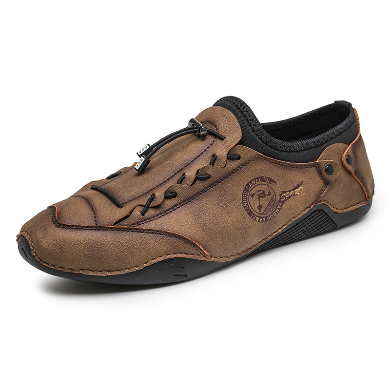 Men's Hand-stitched Casual Shoes Low-top Flats foto 2