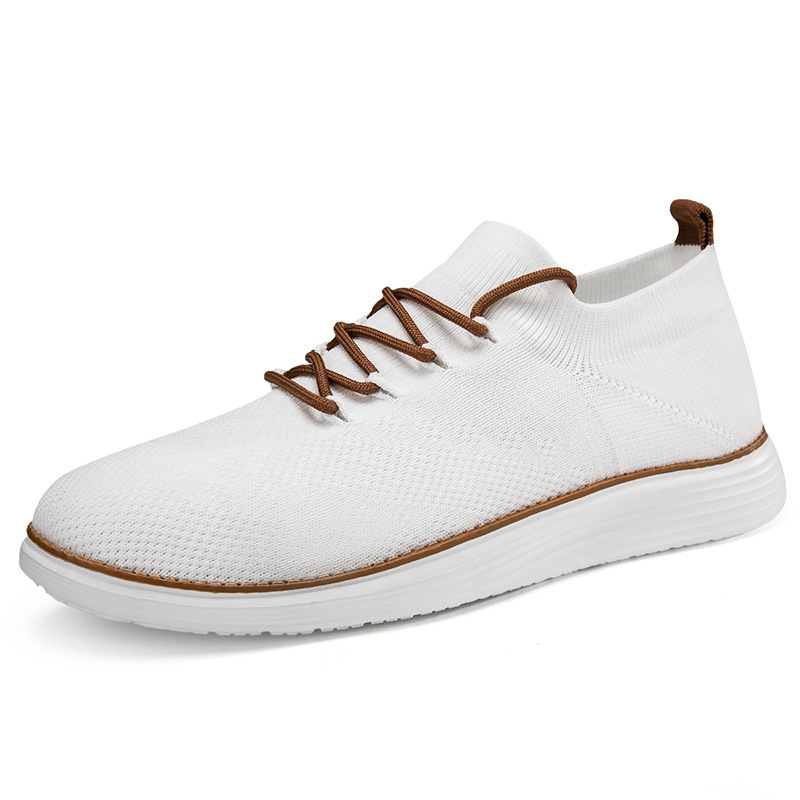 Lightweight Lace-up Casual Mens Shoes Breathable Footwear foto 4