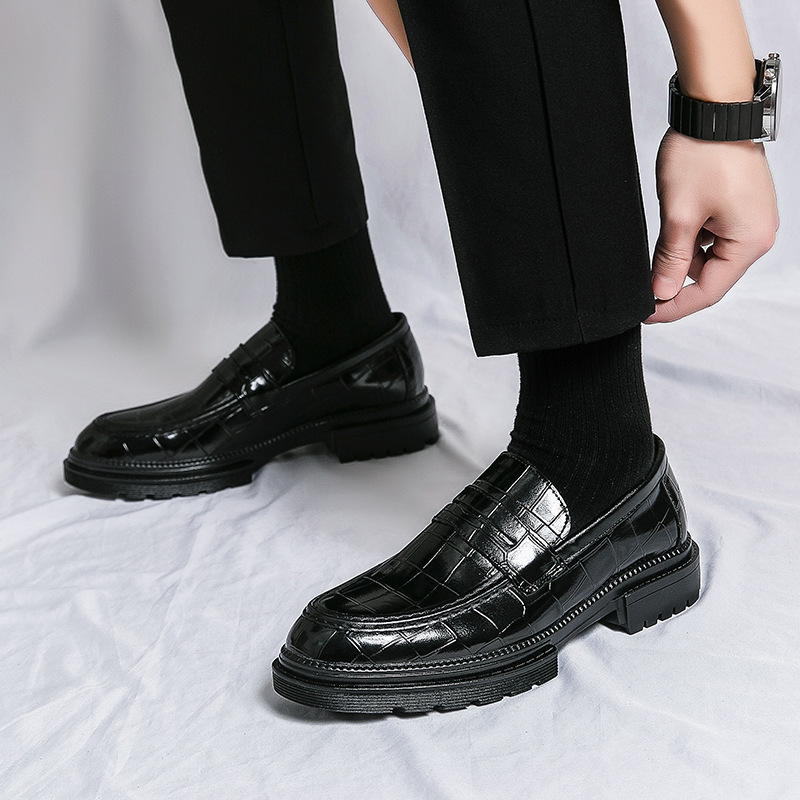 Plus Size Men's Slip-on Platform Slip-on Loafers foto 4