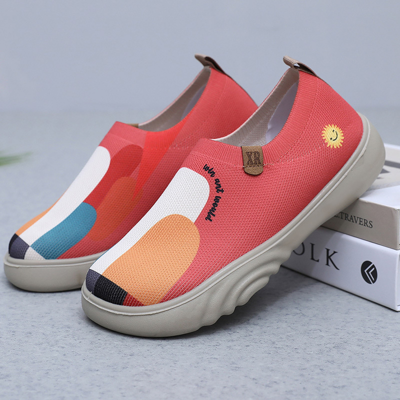 Women's Trendy Painted Casual Shoes Soft Bottom Soft Surface Platform foto 3