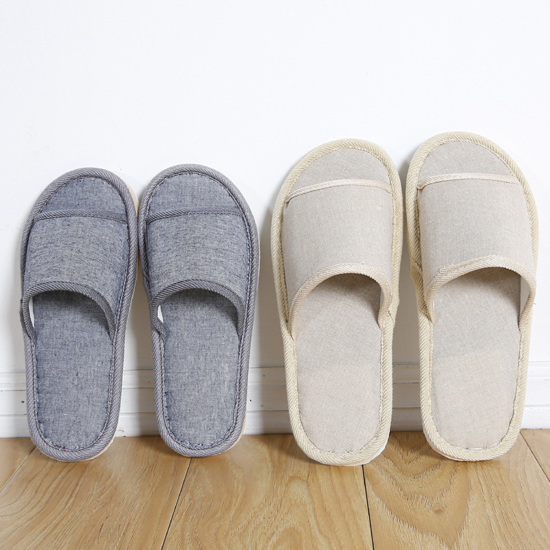 Couples Indoor Floor Slippers Solid Color foto 3