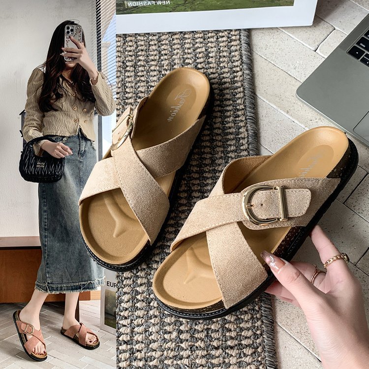Mori-style Gentle Thick-soled Sandals For Women foto 3