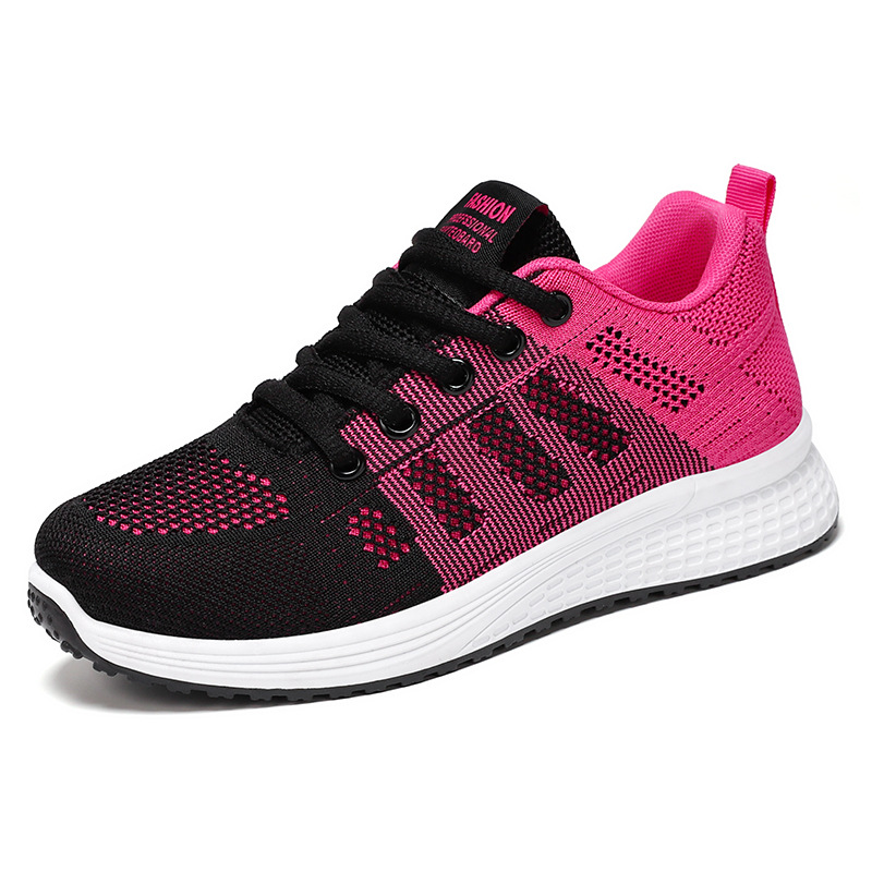Running Shoes Women's Casual Soft Bottom Breathable Comfortable Fly-knit Sneakers foto 4