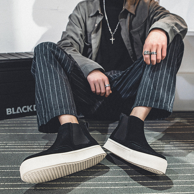 Men's Retro Slip-on Working Boots foto 4