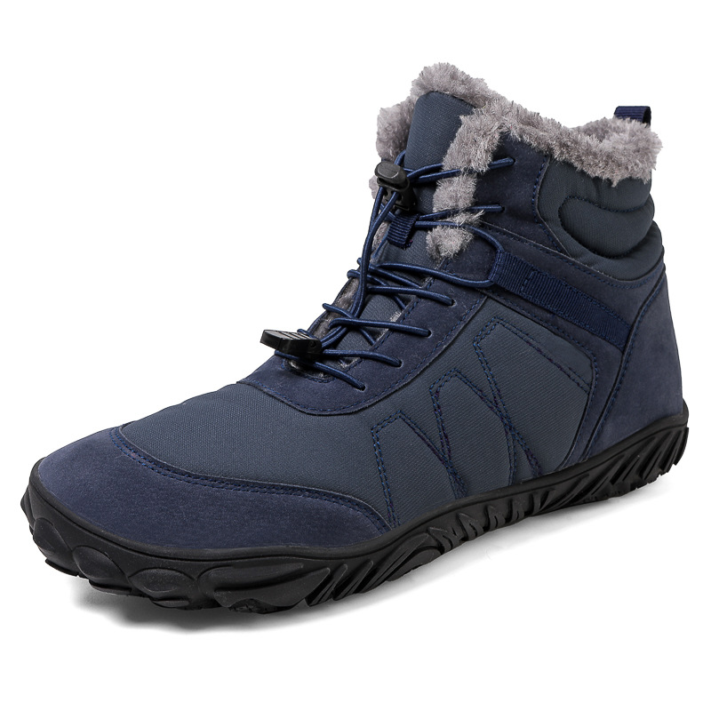 Outdoor Snow Boots Men's Platform Plus Waterproof Five-finger Hiking Shoes foto 3