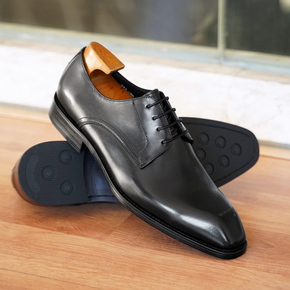Men's Vintage Fashion Square Toe Leather Shoes foto 5