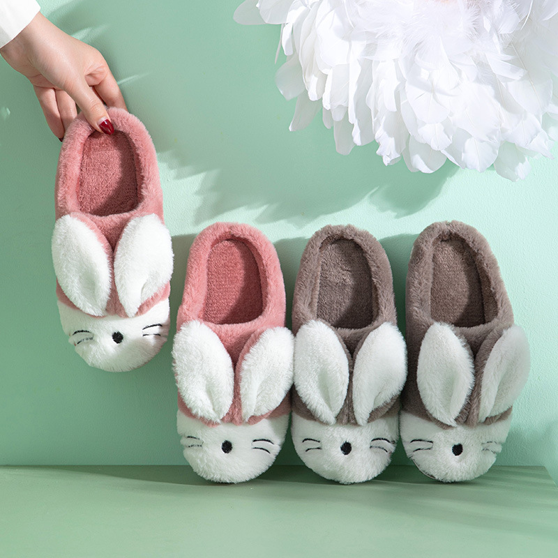 Cartoon Bunny Home Warm Children's Slippers foto 4
