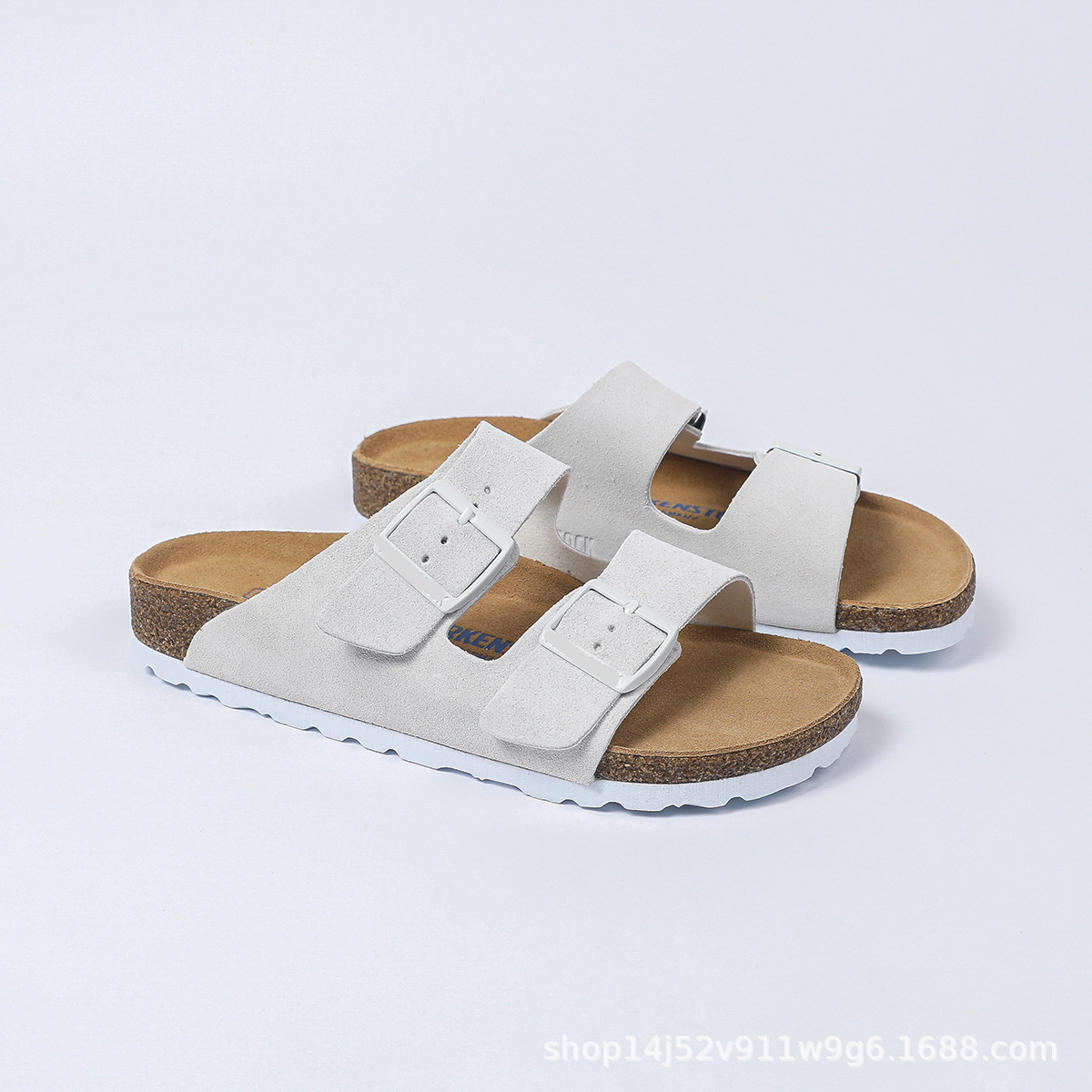 Double-breasted Sandals Outdoor Two-word Slippers For Women
