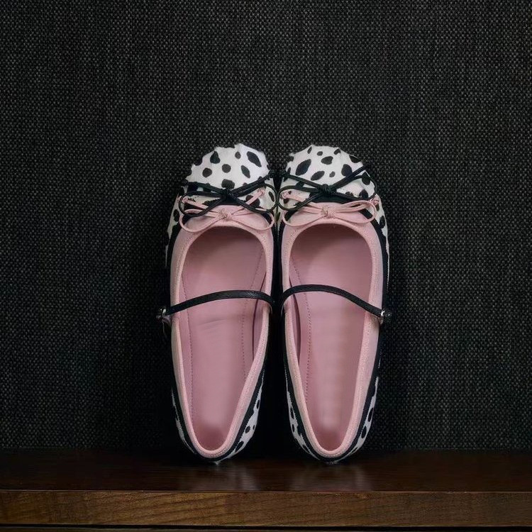 Womens Bow-tie Slingback Low-cut Flat Shoes foto 2