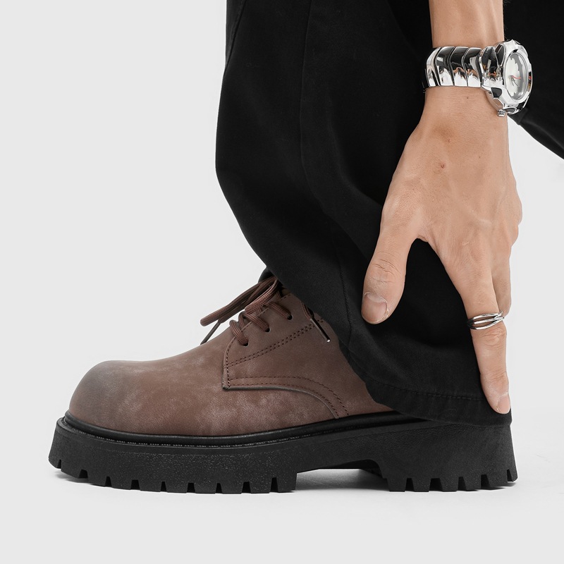 Winter Low-Top Mens Retro Work Boots foto 4