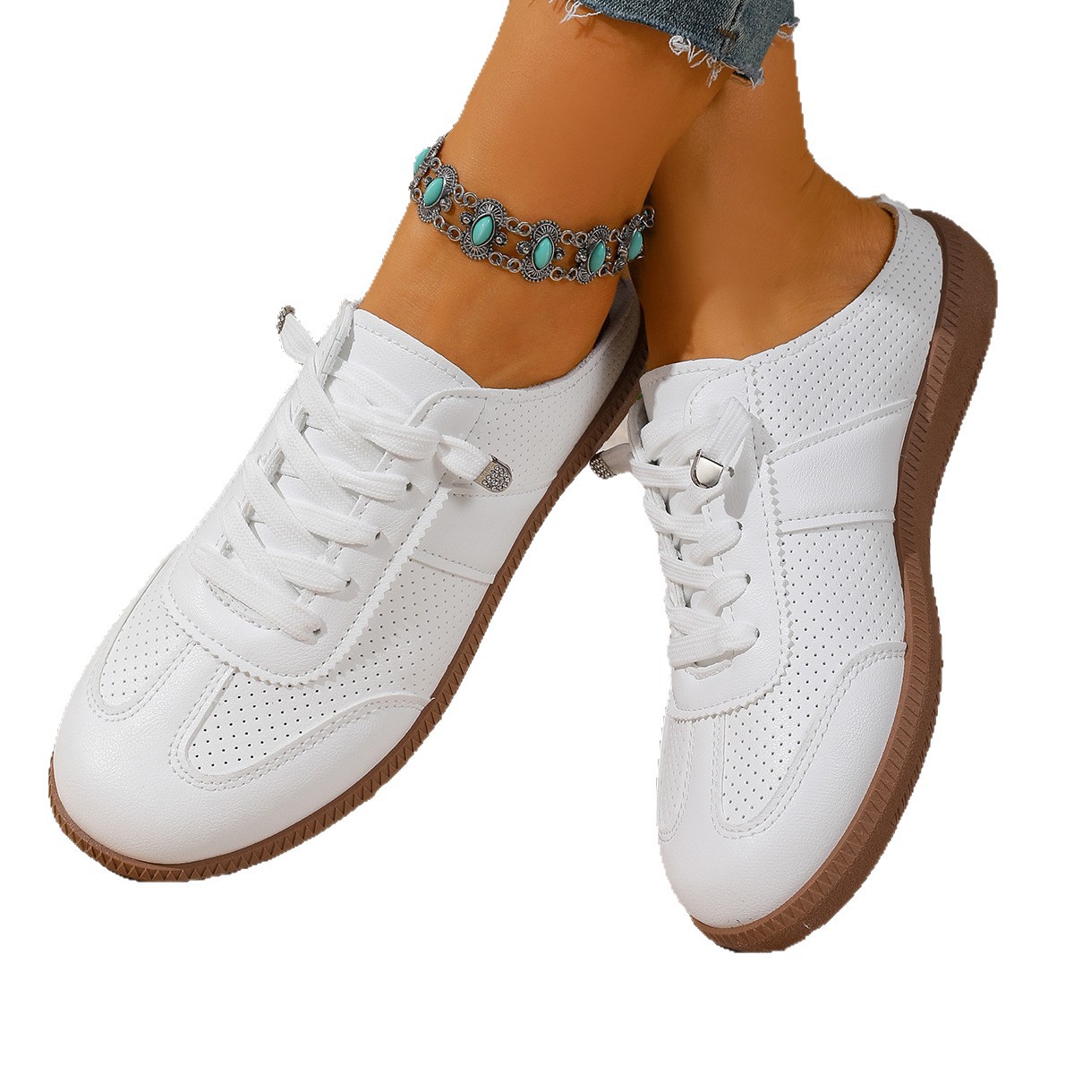 Women's Casual Dr Martens-style Fashion Slip-on Flat Shoes foto 3
