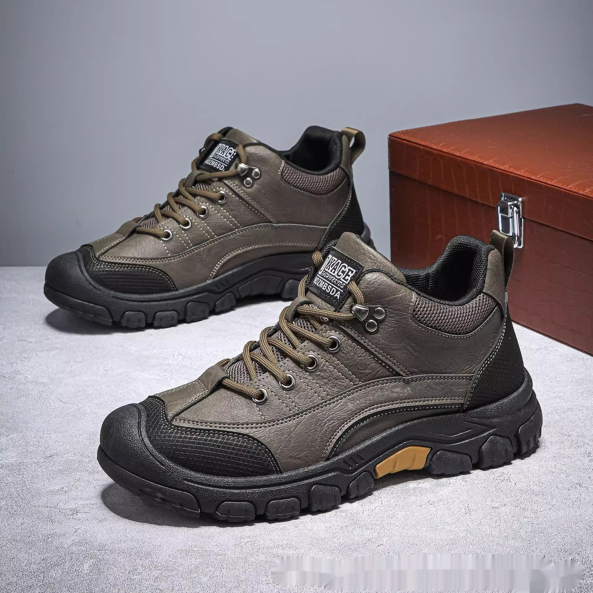Plus Size Outdoor Mountaineering Hiking Casual Workwear Sports Mesh Shoes foto 4