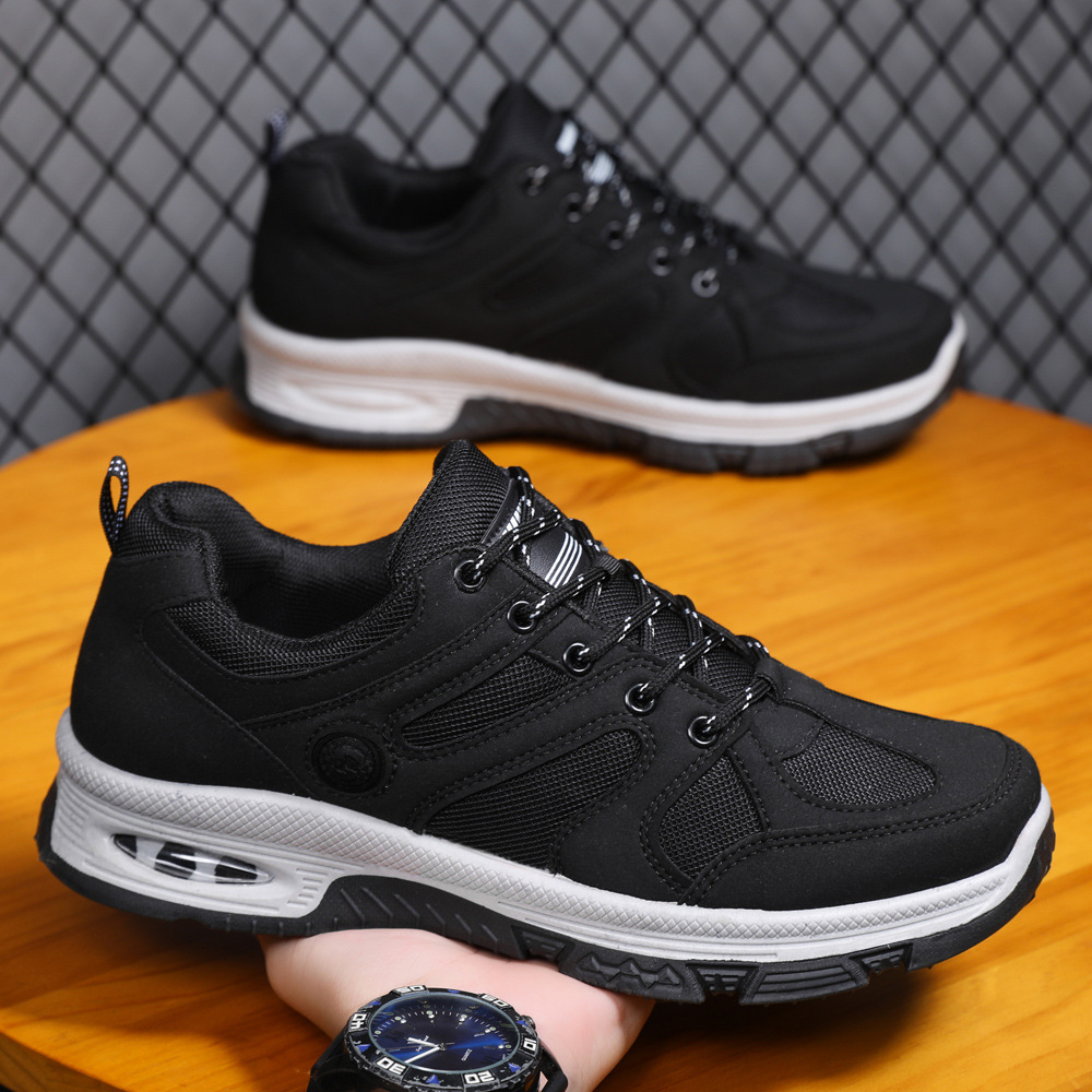 Casual Air Cushion Mesh Shoes Men Outdoor Breathable Lace-up Sneakers Running Sports Shoes foto 2