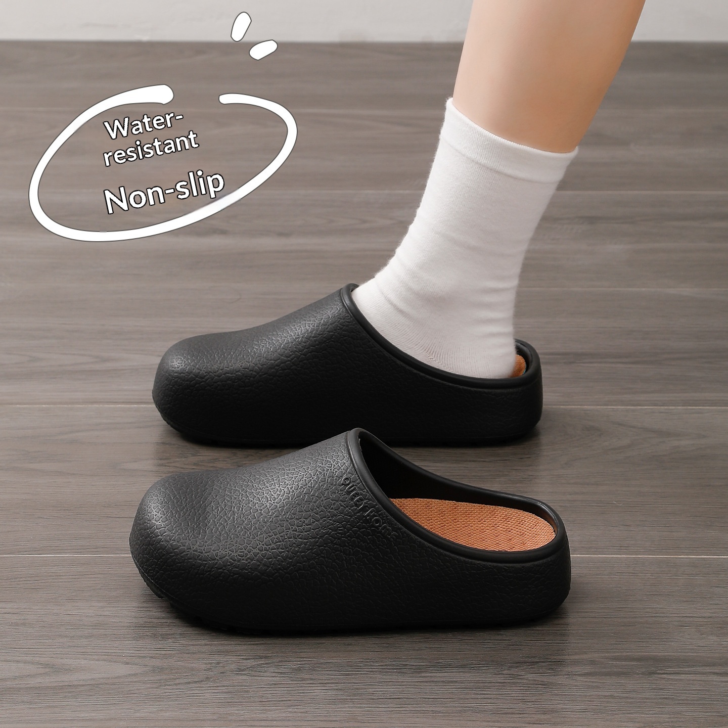 Outdoor Birkenstock-Style Women's Sandals - Soft-Sole Non-Slip Closed-Toe House Slippers - Unisex Slip-On Half Slippers foto 5