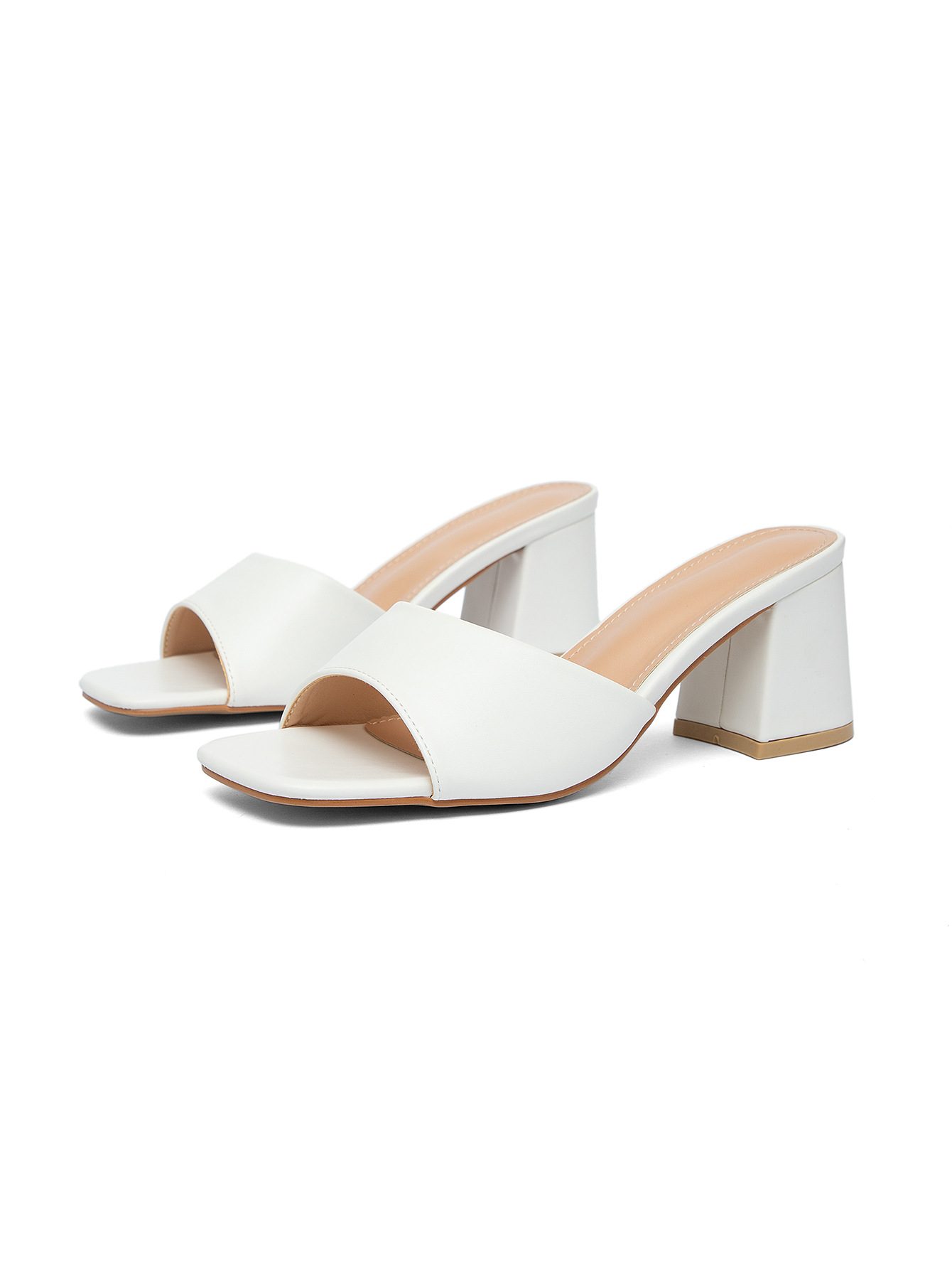 Versatile Black Chunky-heel Sandals For Women foto 5