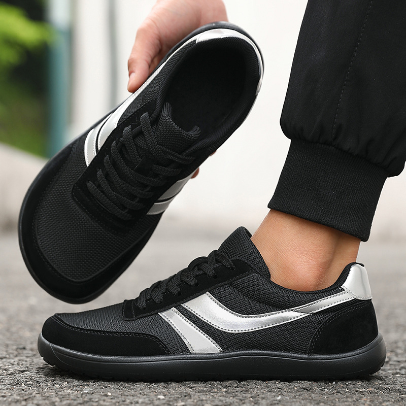 Men's And Women's Same Summer Breathable Botton Width Feet Fat Casual Mesh Sneakers foto 4