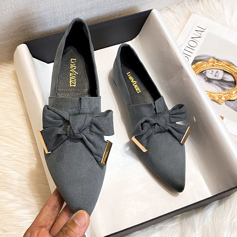 Flat Shoes Deep Mouth Soft Surface Slip-on foto 4