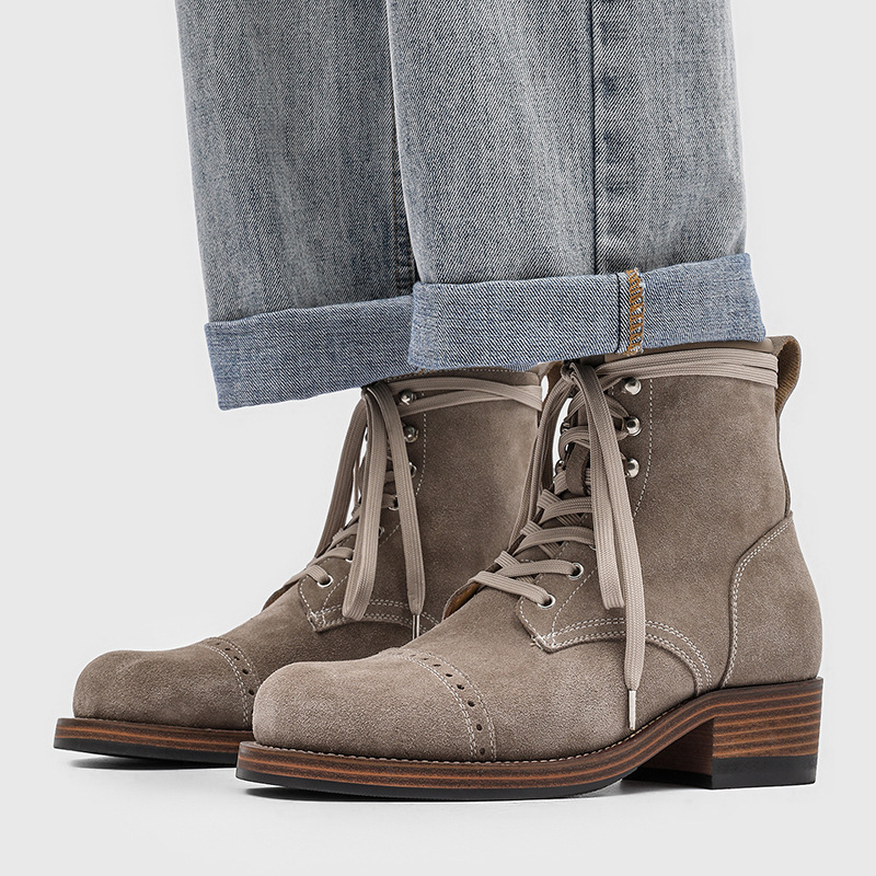 Retro New Style Motorcycle Martin Short Boots