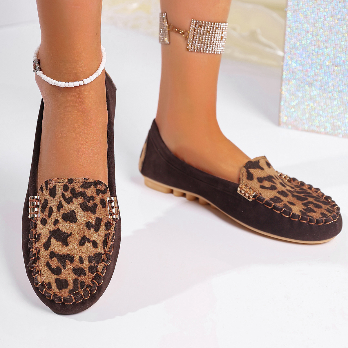 Flat Slip-on Women's Shoes Loafers Big Women's Shoes foto 5