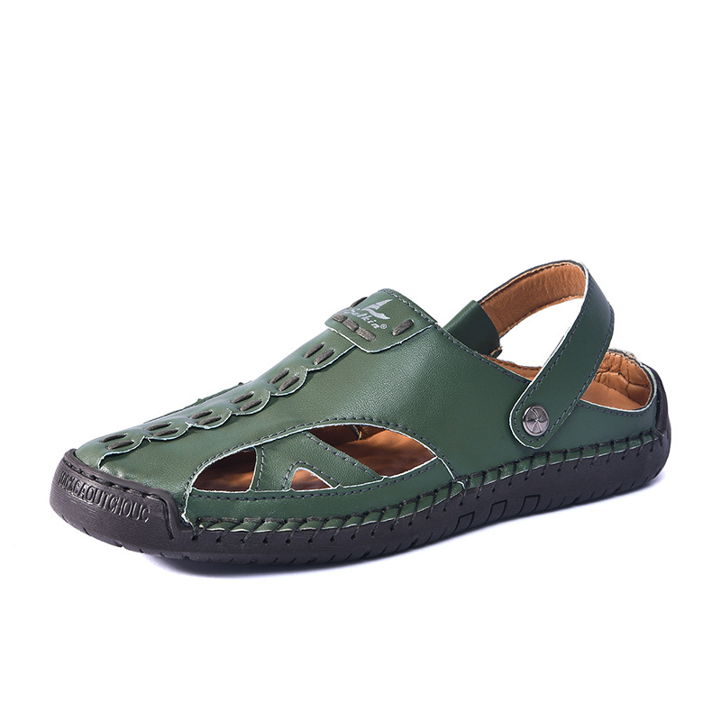 Couple Bright Sandals Closed Toe Hollow Hole Shoes foto 4