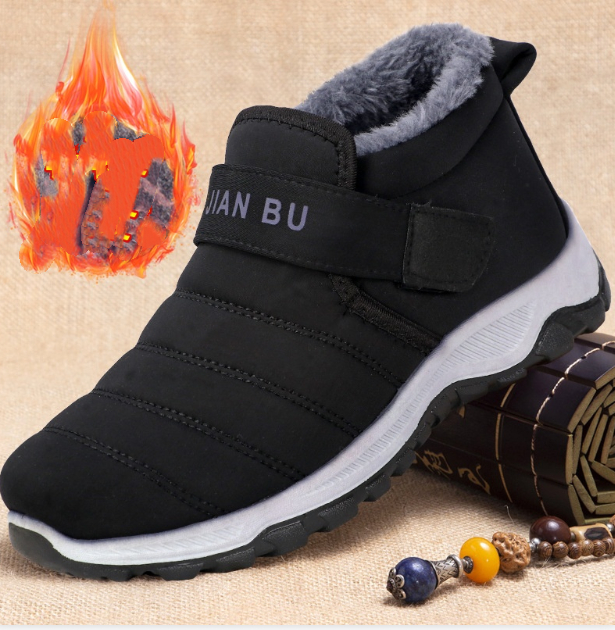 Traditional Beijing Cotton Shoes Men's Fleece-lined Thickened foto 5