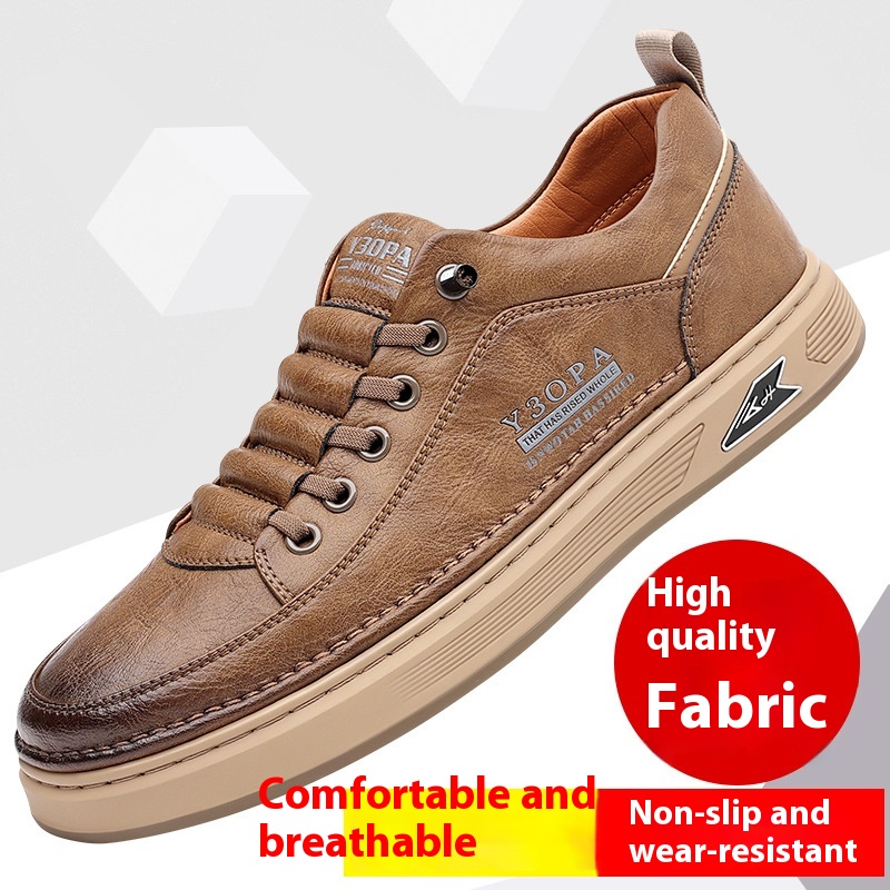 Autumn Retro Soft Breathable Leather Flat Shoes foto 4