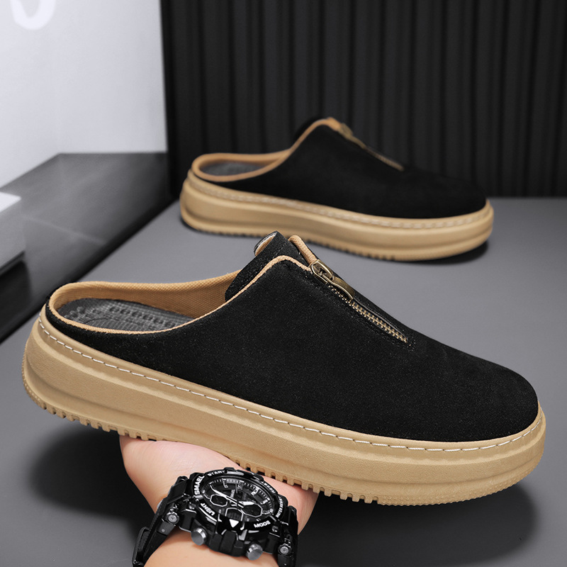 Men's Thick-Soled Elevating Casual Slip-On Slippers foto 4