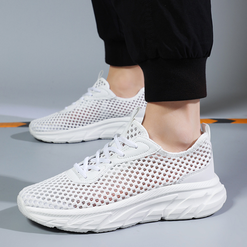 Men's Shoes Hollow-out Breathable Mesh Casual Running Shoes Lightweight Sneaker foto 4