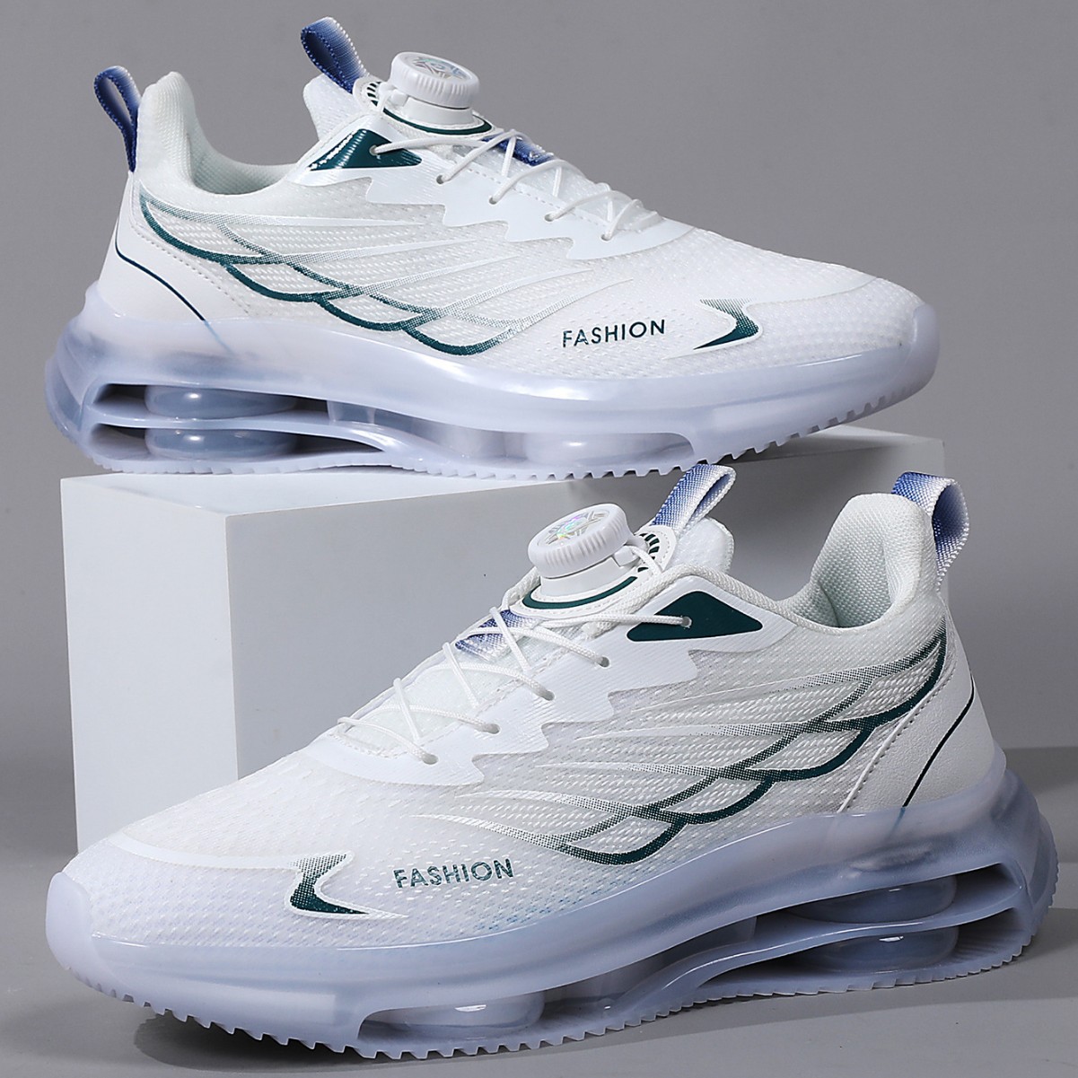 Rotating Button Youth Sports Running Casual Shoes foto 5