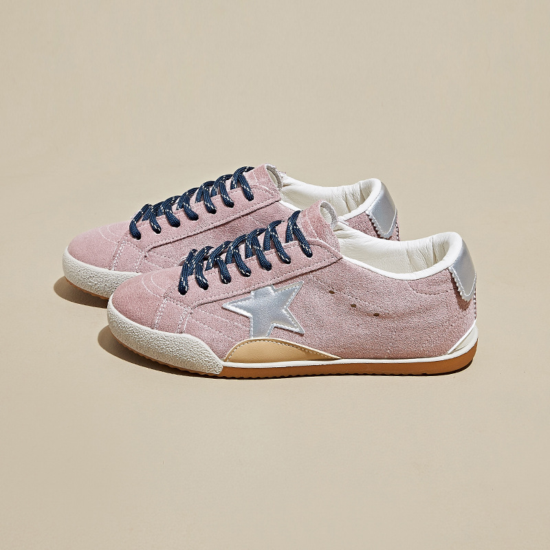 Autumn Retro White Sneakers For Women