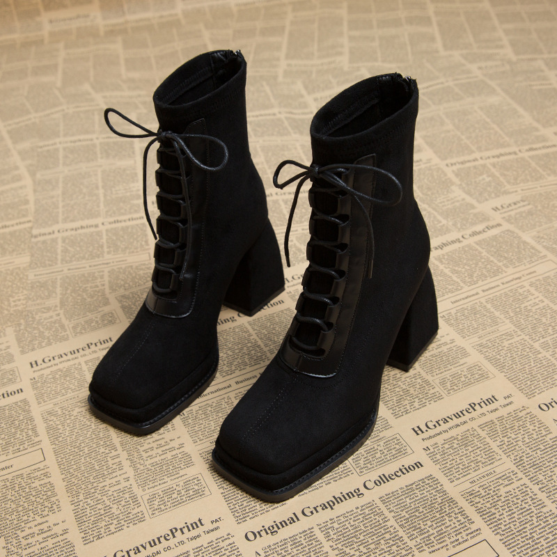 Ultra-high Heel Short Martin Early Autumn Women's Boots foto 5