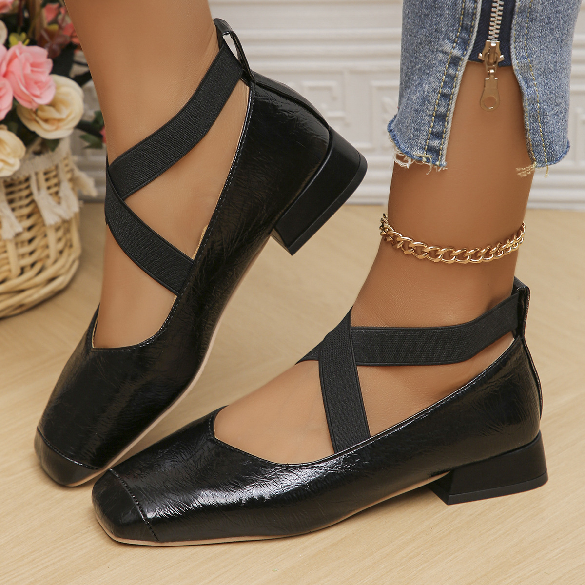 Slip-on With Skirt French Evening Style Pumps foto 5