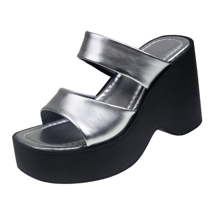 Wedge Platform Platform Slippers Female High Heel Slippers foto 4