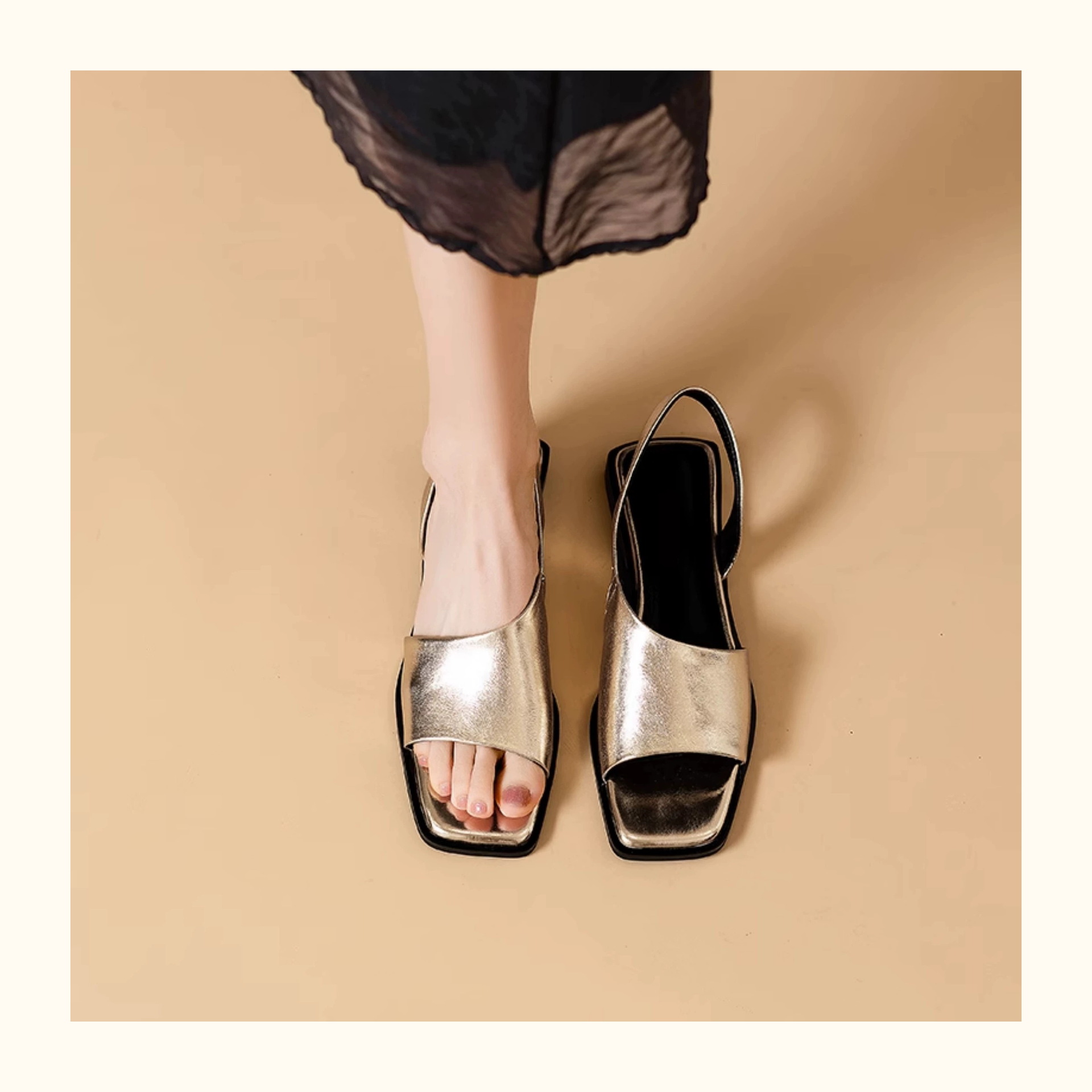 Outdoor Square Heel Roman Sandals All-matching foto 2