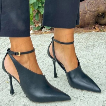 Sexy Thin Pointed Toe Toe Cap Hollow Elegant Women's Sandals foto 2