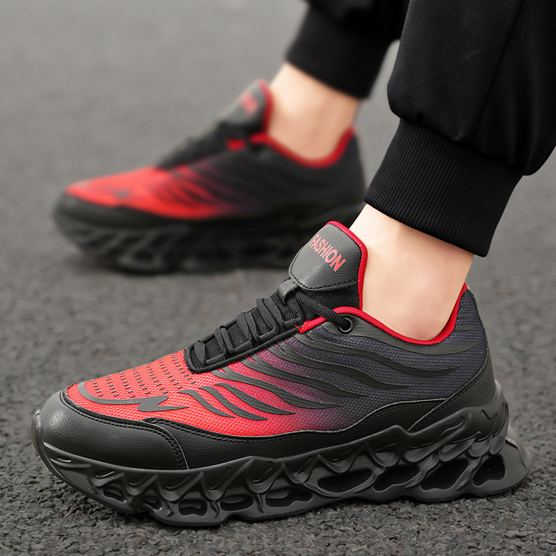 Men's Lace-up Sneakers Thick-soled Daddy Vulcanized Shoes Outdoor Running Sports Casual Shoes foto 3
