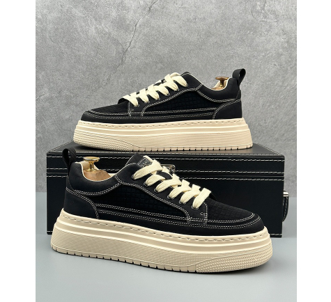 Mens Minimalist Stylish Chunky Soled Casual Shoes foto 5