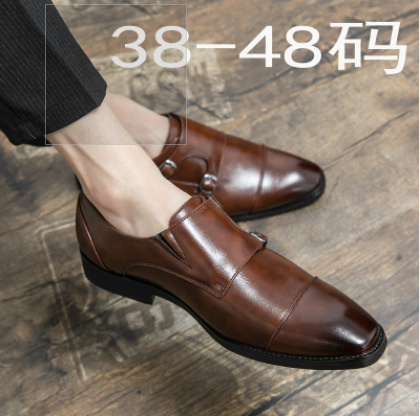 Plus Size Autumn Leisure Men's Breathable Leather Shoes foto 2