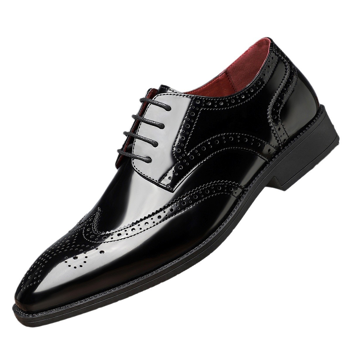 Retro British Style Practical All-match Leather Shoes foto 2