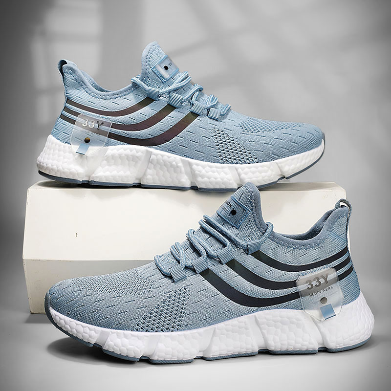 Men's Ultra-light Popcorn Summer Breathable Fly Woven Mesh Casual Sneaker foto 3