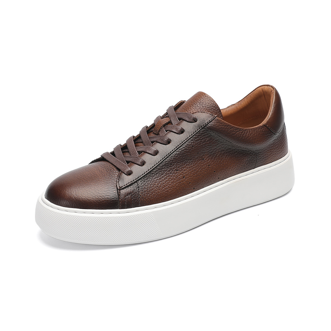 Top Layer Cowhide Men's Shoes Black Commute Leisure foto 2