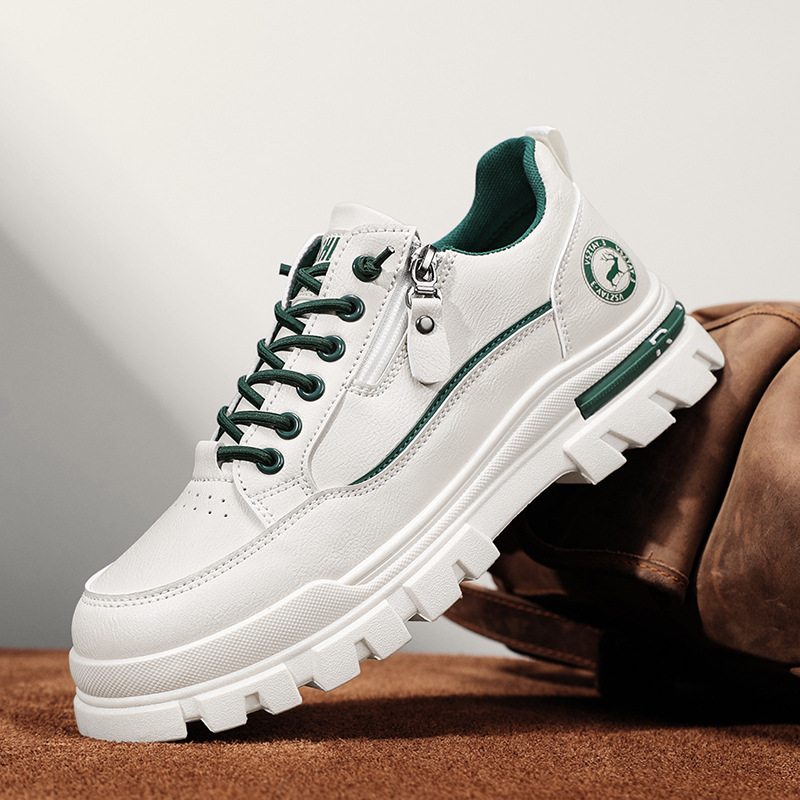Versatile Mens Chunky Soled Sneakers foto 4
