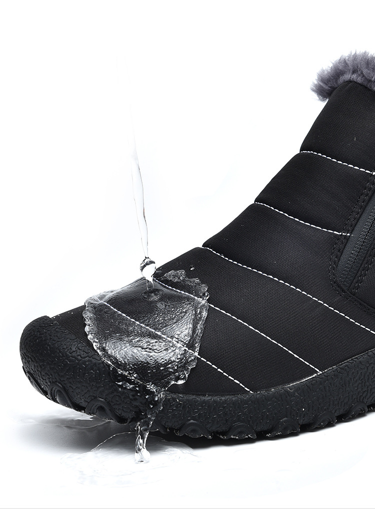 Men's Shoes Fleece-lined Thickened Non-slip Northeast Snow Boots foto 5