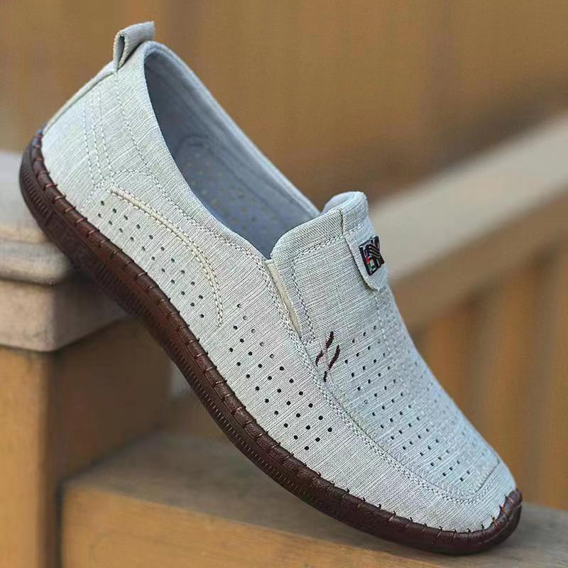 Old Beijing Cloth Shoes Summer Hollow Breathable Casual foto 3